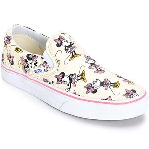 minnie mouse slip ons